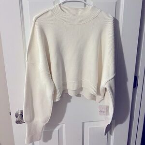 Free People Easy Street Crop Pullover